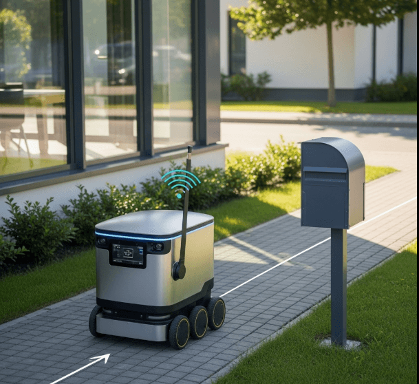 a delivery robot.