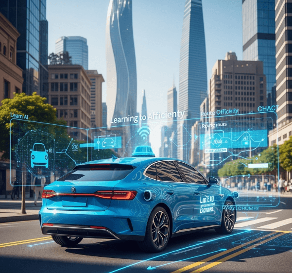 A self-driving car.