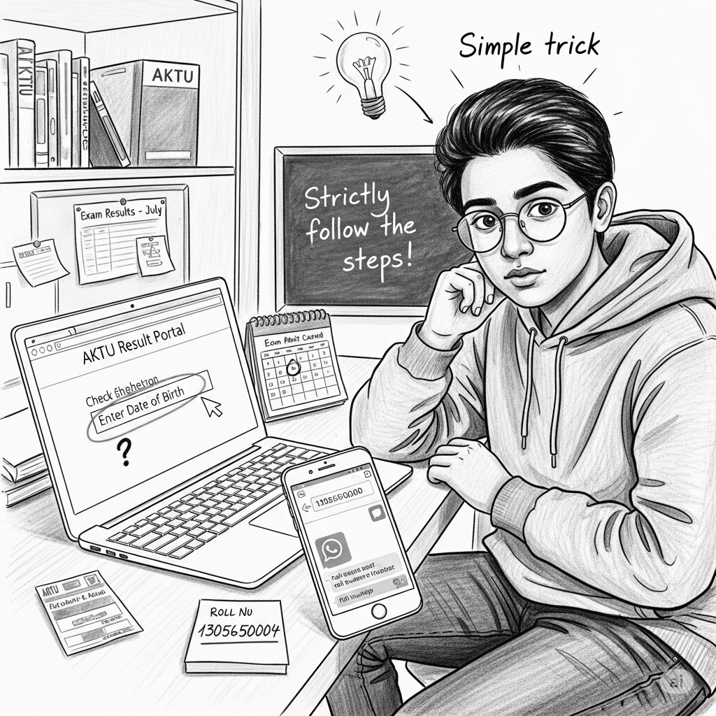 How to Check AKTU Result without dob