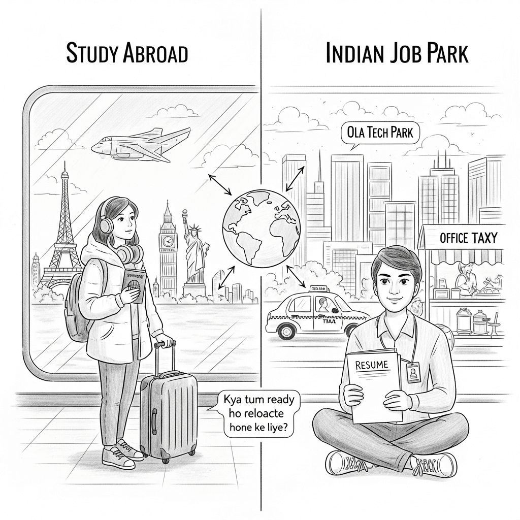 Study Abroad vs Indian Jobs