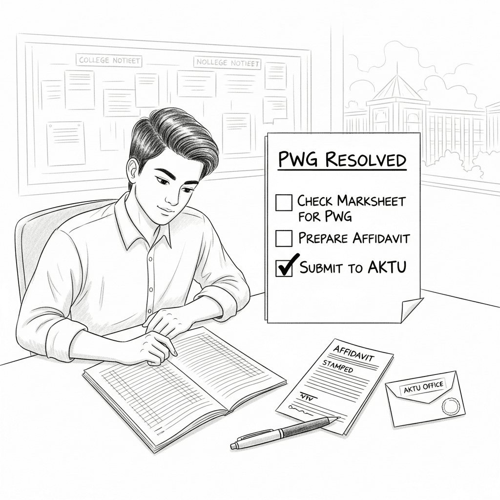 steps to remove pwg from aktu result