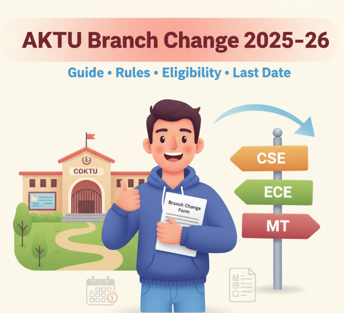 AKTU Branch Change Circular 2025–26 Out! Step-by-Step Process, Eligibility & Important Dates