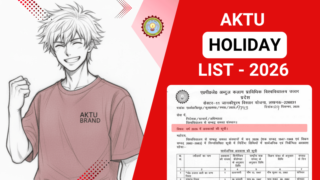 AKTU Announced Holiday List 2026 – Official Public & Restricted Holidays